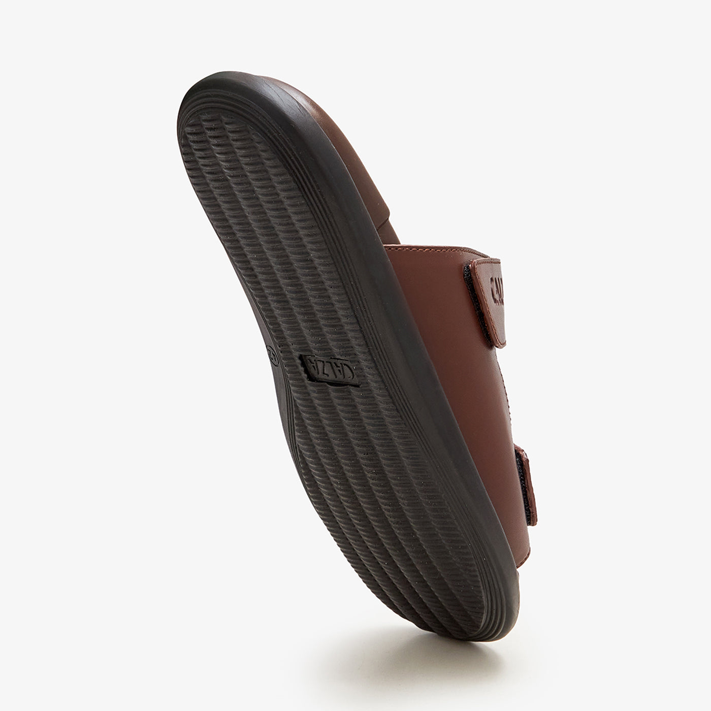brown leather soft calza chappal for men 