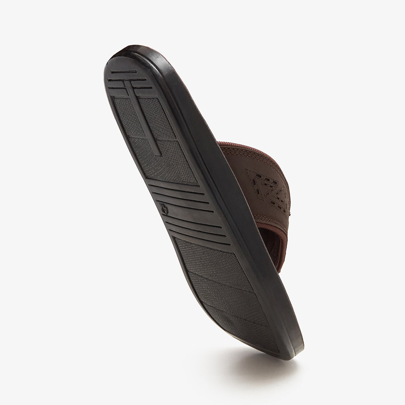 calza brown male chappal design 
