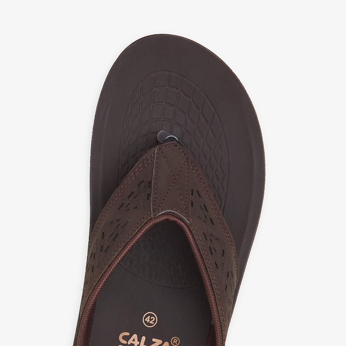 calza brown new style chappal for men