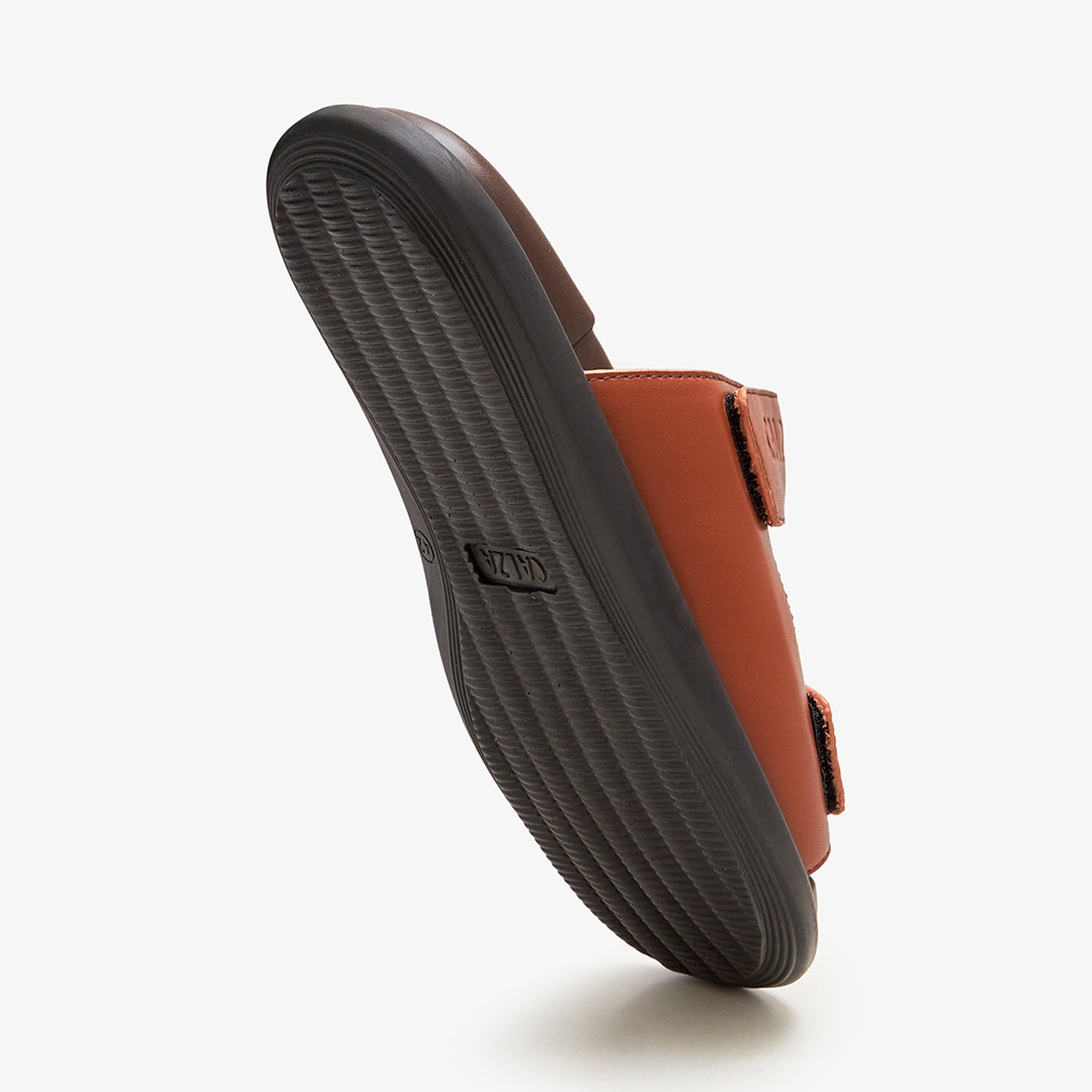 calza leather new Chappals for men  – Tan Brown