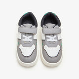 sneakers shoes for boys white-grey by calza