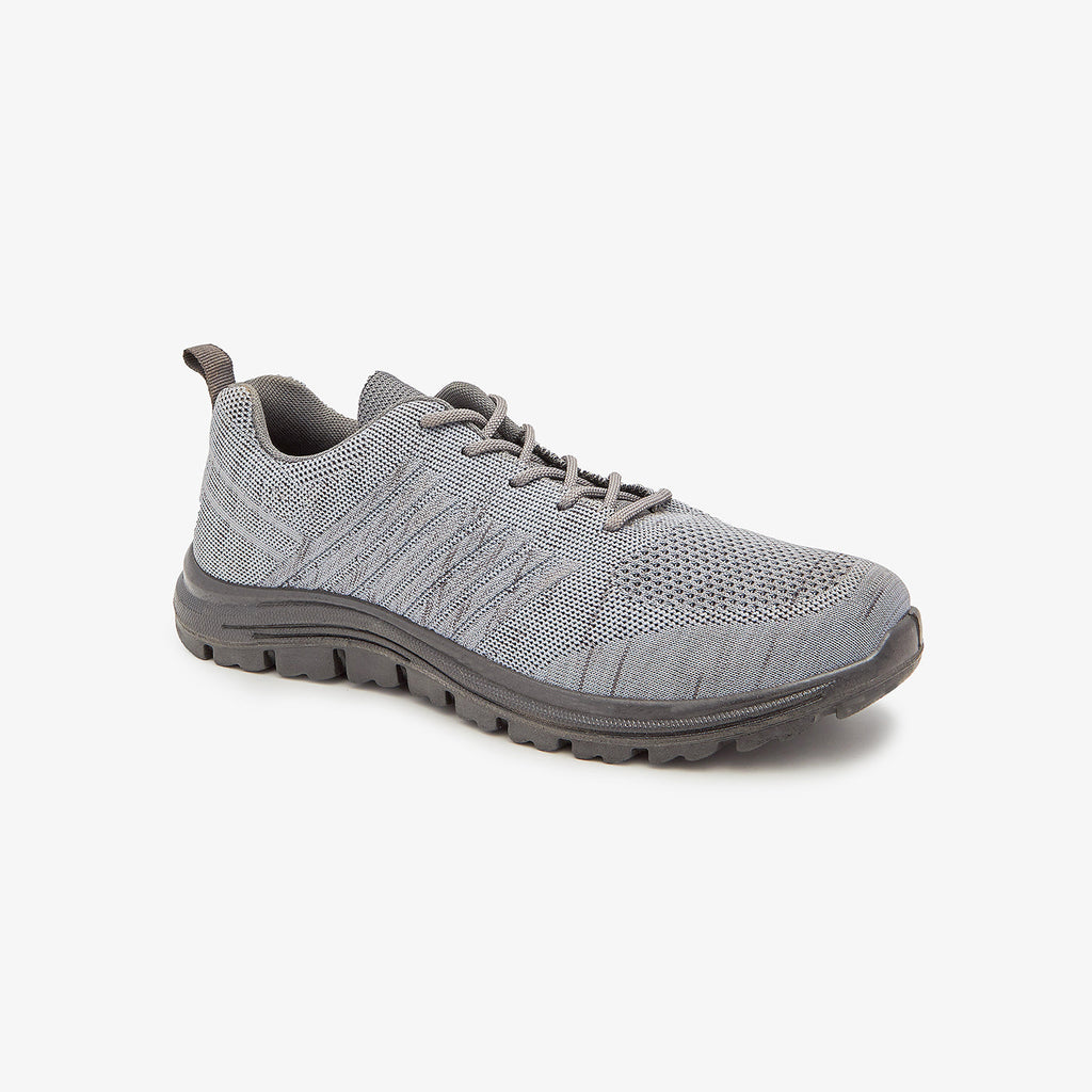 Buy GREY Mens Lace-Up Athletic Shoes – Calza.com.pk