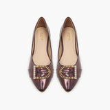 Glossy Buckled Pumps